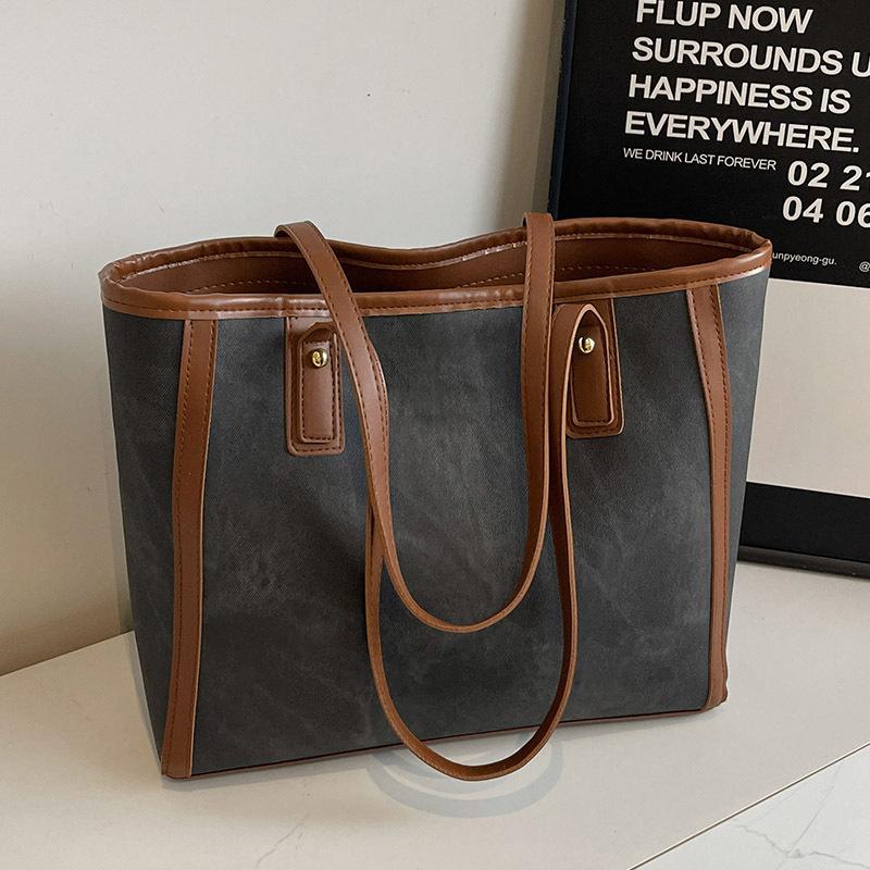Premium Sense Bag Women'S Large Capacity Women'S Fashion Shoulder Bag College Student Class Commuter Tote Bag
