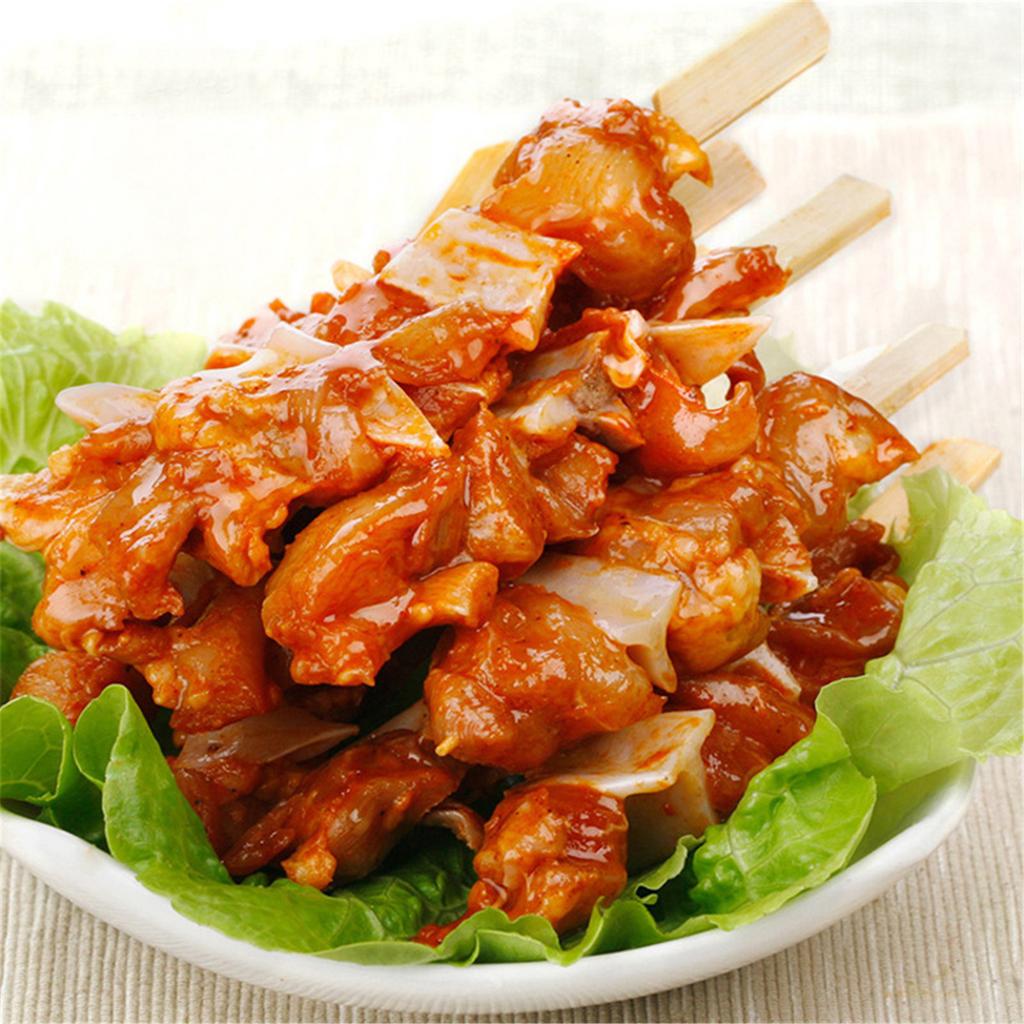 100PCS Food Skewers Grilling Fork Versatile Skewers Wood Material Meat Skewers Fruit Fork Suitable for Grilling and BBQ