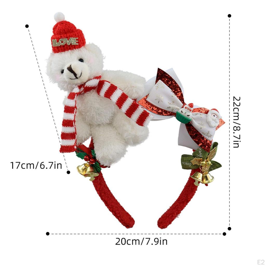 Christmas Bear Headband Headwear for Birthday Role Play