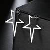 Punk Big Hollow Star Earrings Gothic Ear Studs Fashion Stud Earrings  Girl