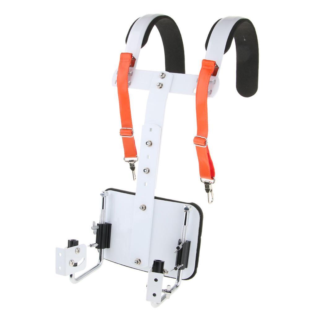 Durable Bass Drum Carrier for Percussion Parts Red