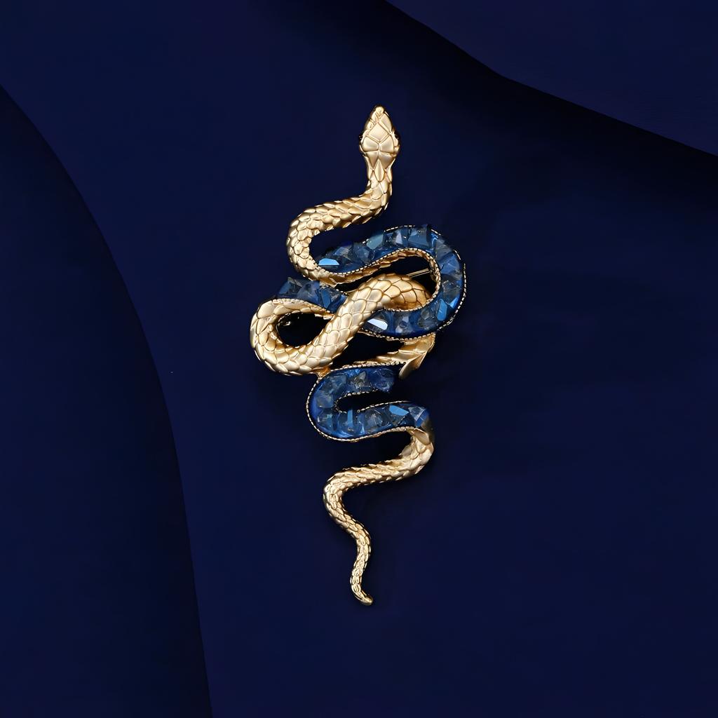 Snake Daji Red Brooch High-End Men'S And Women'S Accessories Suit Pin Zodiac Snake Birthday Gift