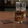 1pc Brown Amber Tortoise Shell Round Glass Cup Transparent Heat Resistant Drinking Glass Thick Whiskey Glass For Home Bar Party