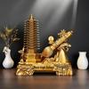 Thirteen-Story Wenchang Pagoda Pen Holder - Office Desk Decoration Gift for Students & Children, Symbolizing Advancement