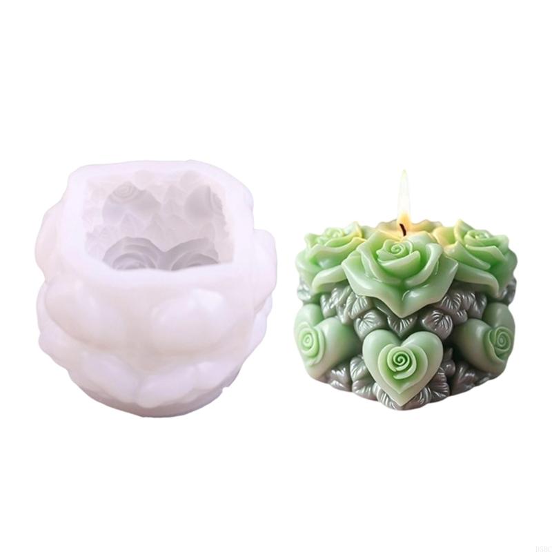 Heat Resistant Rose Waxes Mold With Not Accent Silicone Mould For DIY Easy Creation