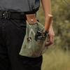 1Pc Foldable Foraging Bag Canvas Bushcraft Bag Foraging Pouch Storage Bags Easy Looping Around Belts Bags For Camping Hiking