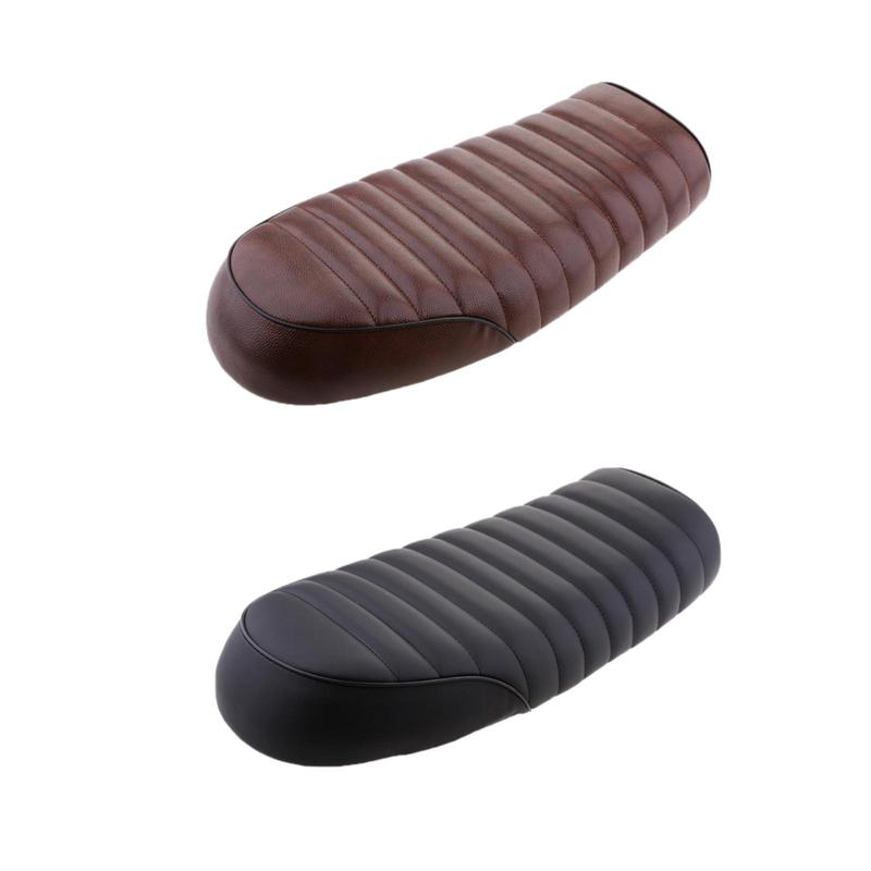 Vintage Hump Cafe Racer Seat Synthetic Leather Cushion Universal Motorcycle Chair for Honda Yamaha