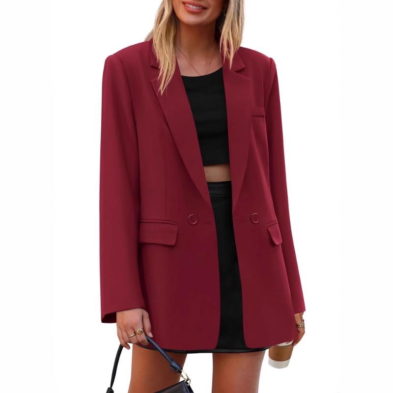 Women S Casual Loose Fit Blazer Commute Versatile Outerwear
