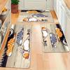 VIKAMA Cartoon Greedy Kittens Rug Non-slip Absorbent Kitchen Rug Bathroom Mat Doormat Rug For Bedroom Live Room Home Decor