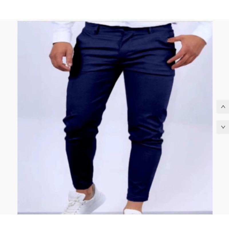 Mens Black Slim Fit Casual Chino Pants