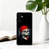 Purple red Silver S-Skull Phone Case For Samsung Galaxy A73,A72,A71,A70,A53,A52,A51,Soft Silicone Black Cover