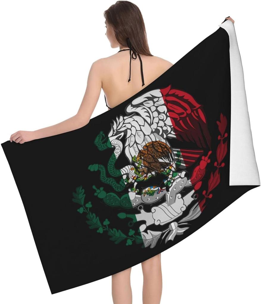 Dominican Republic Flag Beach Towel Fashionable Bath National Flag Style Blanket Lightweight Vintage Beach Towel Thin Towels