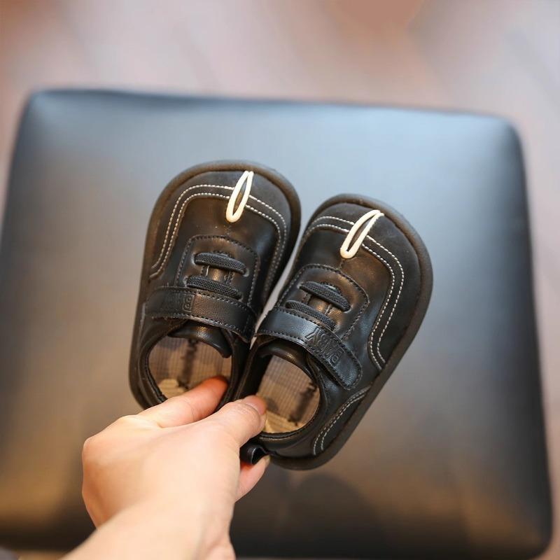 Spring Autumn Girls Casual Shoes Boys Leather Shoes Children Soft Bottom Non-slip Comfortable Lightweight Baby Walking Shoes