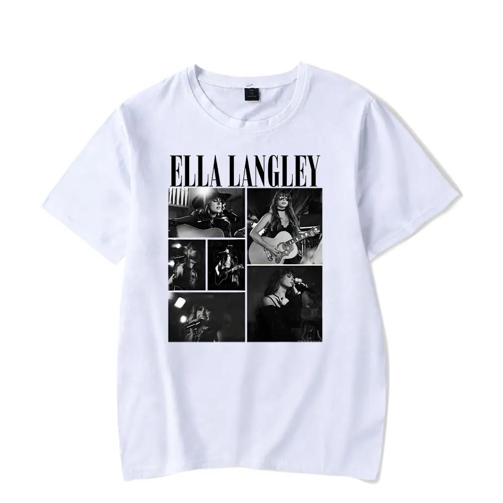 

2026 Summer Ella Langley Merch Trendy Short Sleeve T Shirt Unisex Sport Pullover Harajuku Y2k T Shirt Top S