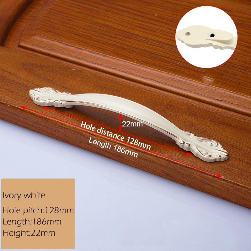 KAK European Zinc Alloy Cabinet Handles Wadrobe Door Pulls Drawer Knobs Kitchen Cupboard Handles Furniture Handle Hardware