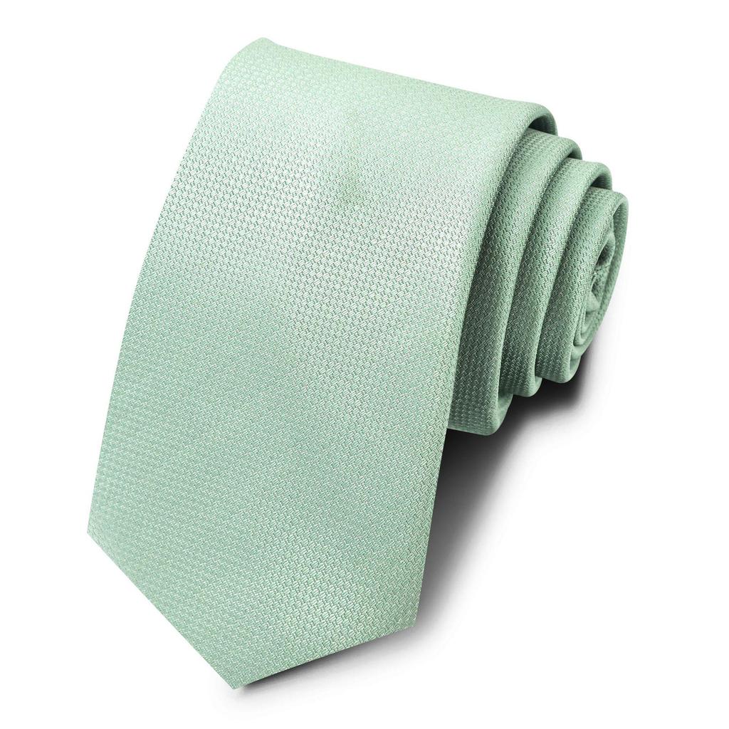 2026 Premium Men's Solid Color Jacquard Tie - New Style, Hand-Tied, Hot-Selling Business Accessory
