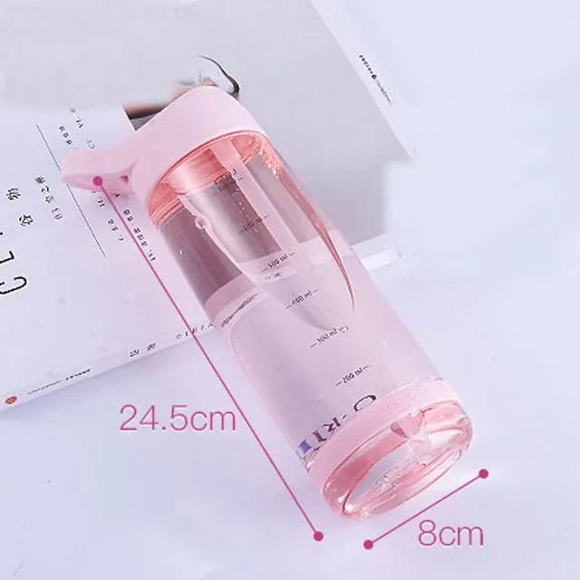 1000ml Eco - friendly Outdoor Sports Water Bottle with Straw and Lid, Plastic BPA, for Hiking and Camping