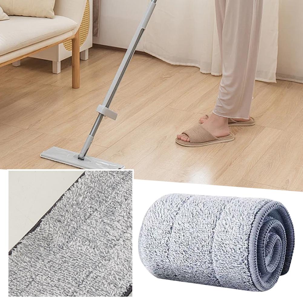 Reusable Mop Pads With Replaceable Sticky Cloth No Easy Hand Home Mop Tool Cloth Use Wet Wash D H6A8