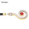 Golden White Hanger Red Diamond Fashion Stick Decorative Cane Elegant Fashion Cane Cosplay Alloy Crosier Vintage Stick 93cm