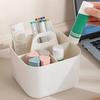 with Handle Cosmetic Organiser Multi-compartment Desk Storage Basket Split Pen Organiser  Dormitory