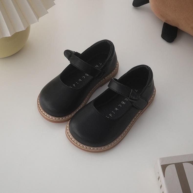 

Korean Korean version design girls leather shoes 22 autumn new shallow mouth Mary Jane round head cute sweet Lolita 25