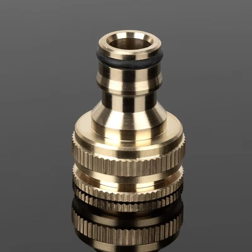 Brass Thread Connector Quick Connect Leak-Proof Faucet Hose Adapter 3/4" To 1/2" Durable Tap Water Adapter