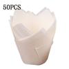 Bakeware Resistance High Temperature Liners Pastry Baking Paper Cups Tulip Shape 50Pcs/Set Cake Cup