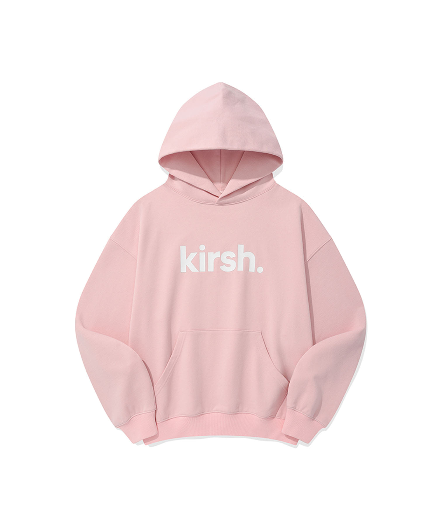 Kirsh Wording Logo Loose Fit Hoodie [Pink] 1