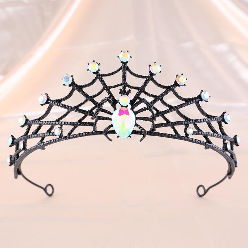 Halloween Crown Tiara, Diablo Spider Crown Party Prom Dress Up Hair Accessories