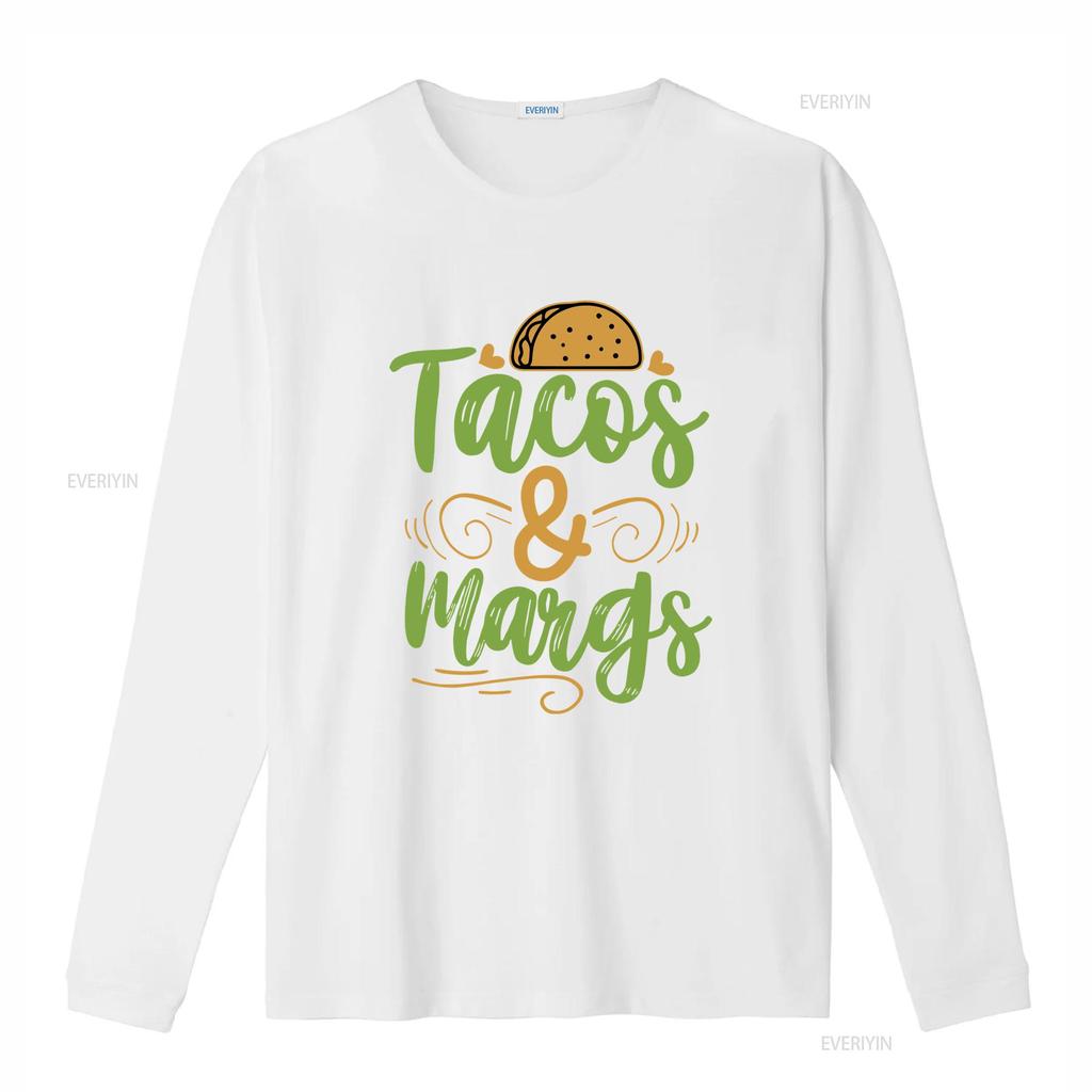 Tacos and Margs T Shirt  Vintage Washed Stretched Versatile Unisex Breathable Homme Soft Graphic Comfortable Slightly Stylish