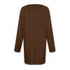 Women's Fashion Large Size Round Neck Long Sleeve Casual Color Loose Pullover Top