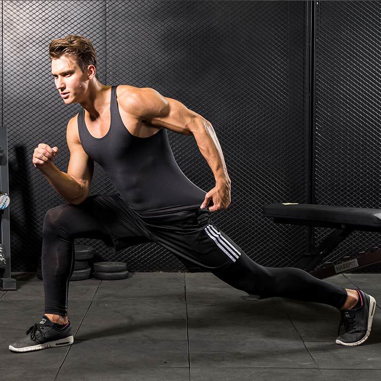 Chaleco de Entrenamiento para Hombre de Secado Rápido y Alta Elasticidad - Capa Base Transpirable que Absorbe el Sudor para Correr y Baloncesto