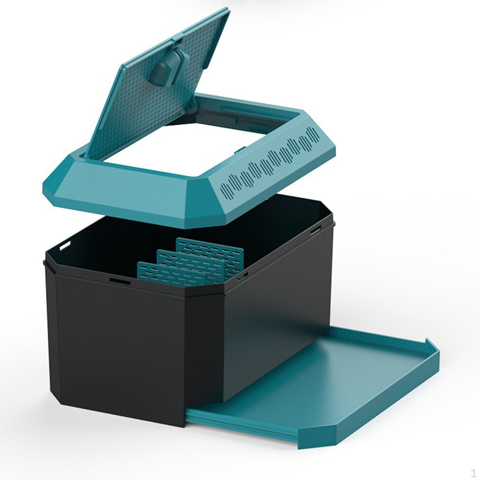 

Reptile Feeding Box Animal Habitat Cage Terrarium Breeding Tank Enclosure Turtle Transport