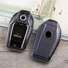 Carbon Fiber Protective Key Fob Cover for BMW 530LE, 730li, 740li, I8 with LCD Screen