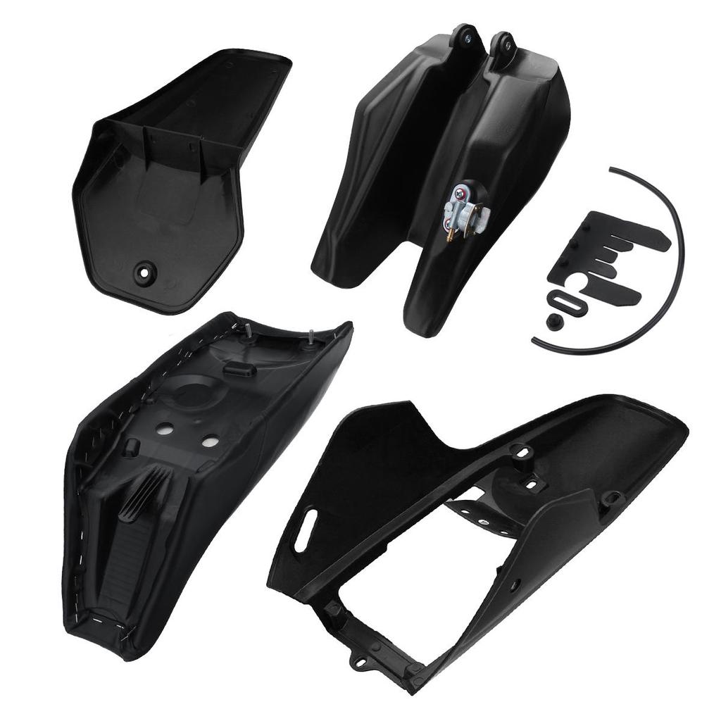 Black Plastic Fender Body Seat Gas Tank Kit for Yamaha PW80 PEEWEE PW 80