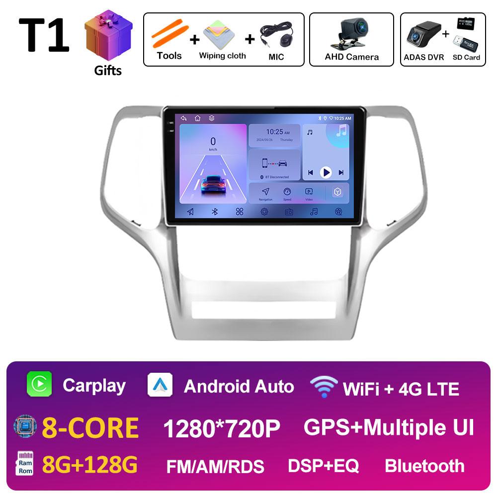 For Jeep Grand Cherokee 2008 2009 2010 2011 - 2013 Car Audio Radio Multimedia Player Cooling Fan GPS Navigation Touch Screen 4G