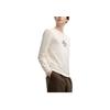 Fila Heritage Series Laisvas paprastas megztinis ilgomis rankovėmis vyriškas džemperis Egrets-White F11M518209F-WT