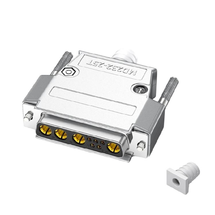 Mixed D-Sub Connector 30Amp - 9W4 Male/Female 5+4 Pin Power Mixed Contact PCB Mount Lock for Stability