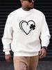 Men'S Heart And Clover Pattern Casual Round Neck Sweatshirt