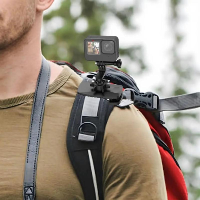 Magnetic Backpacks Clip Mount For X5 Action Cameras Clamp Holder With 360Degree Rotation Quick Angles Adjustment