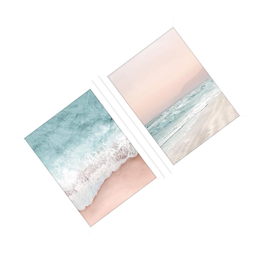 Gemma Bardot Beach Vibes III / IV Framed Print Set  (Pack of 2)