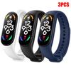 1-3Pcs Official Watchband For Mi Band 7 6 4 5 3 Bracelet Xiaomi Mi Band Strap Silicone Sport Replacement Smartwatch Accessories