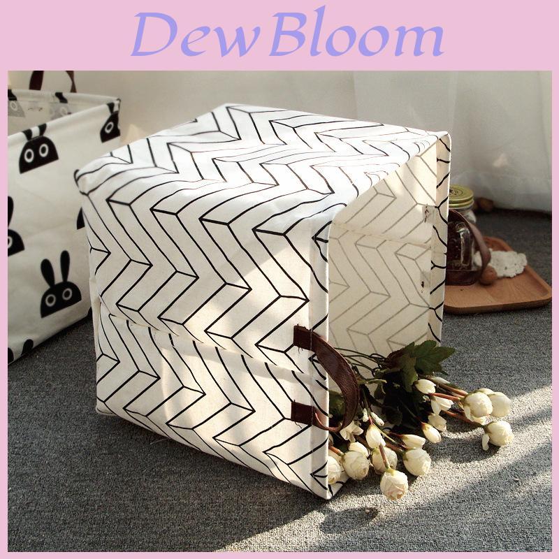 Nordic Fabric Storage Bin With Foldable Design For Home Organization And Toy Storage