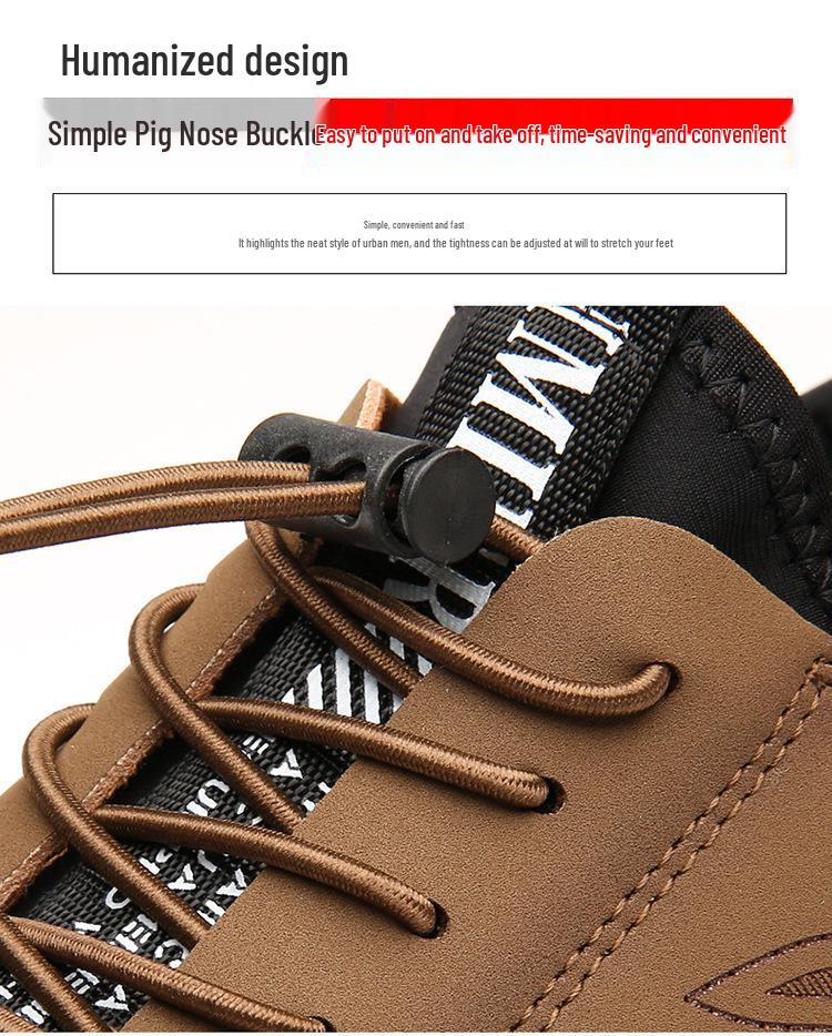 Men's 2025 Spring Korean Style Breathable Lace-up Casual Shoes
