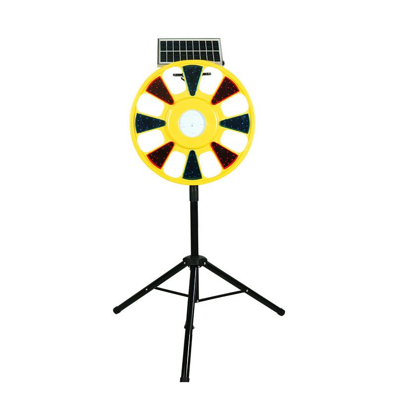 Solar LED Rotating Warning Light for Night Road Construction