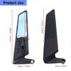 Sturdy Metal Motorcycle Mirrors With Anti scowl Blue Lens And flexible Adjustment For Custom Fit