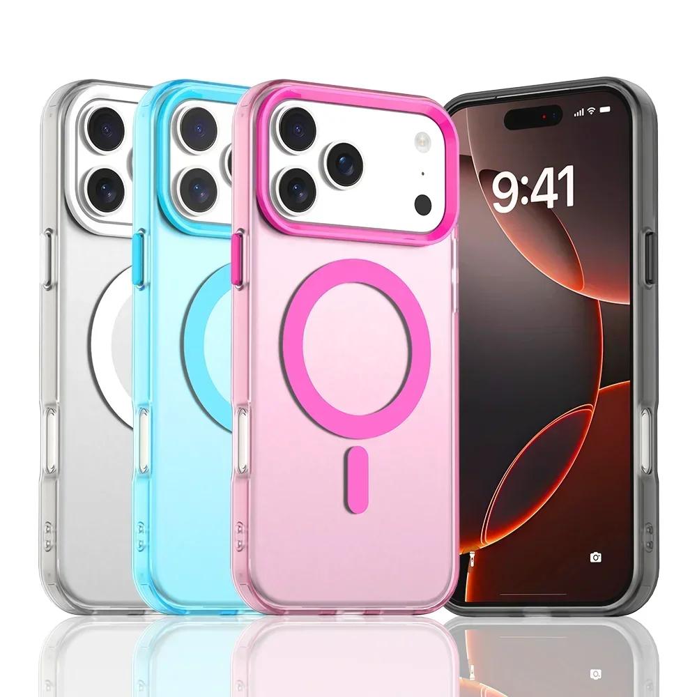 Fashion Candy Color Skin Friendly Frosted Case For iPhone 17 Air 16E 15 14 Plus 13 12 11 Pro Max Wireless Charge Anti-Drop Cover