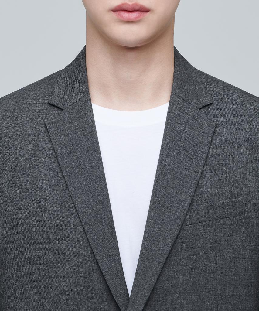 Musinsa Standard Basic Wool Blazer [Medium Grey]