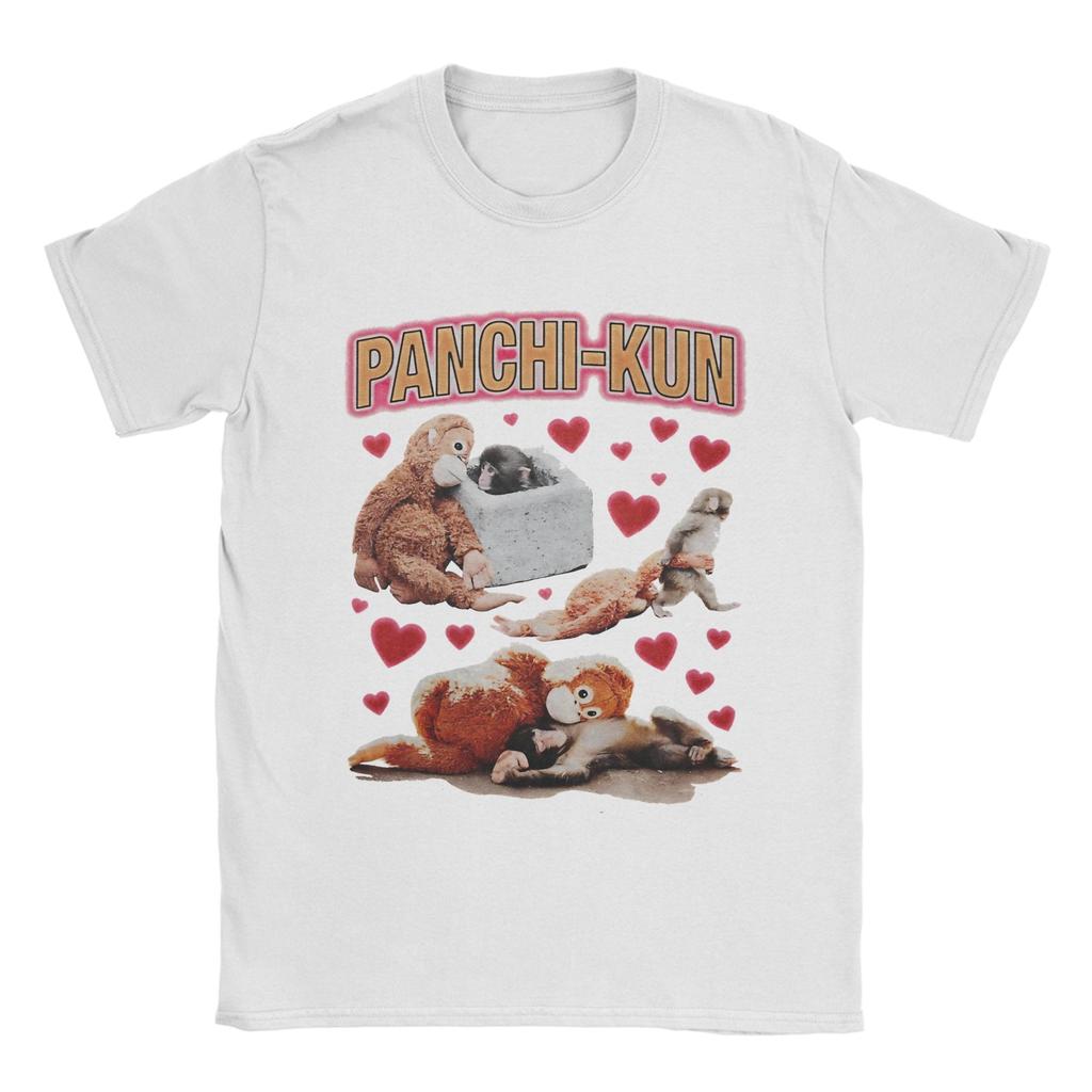 Oversized TShirt Summer Cute Punch Monkey Trending T Shirts 100 Cotton Tee Shirt for Couple Y2K Retro Short Sleeve Clothing