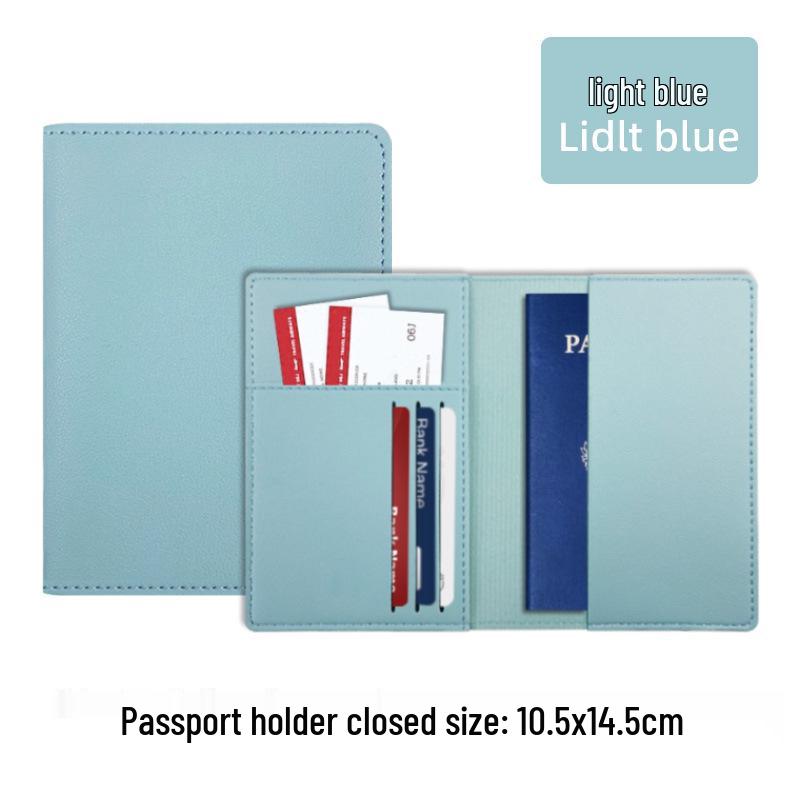Multi-Card Slot Leather Passport Protection Book: PU Leather Multi-Functional Travel Passport Holder